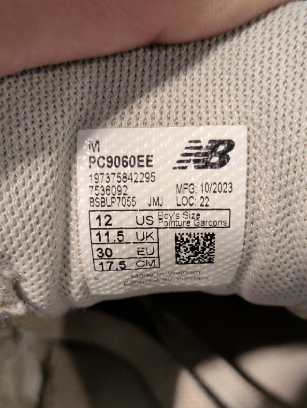 New Balance Kids Green and Light Gray Mesh Suede Sneakers - Picture 2 of 9